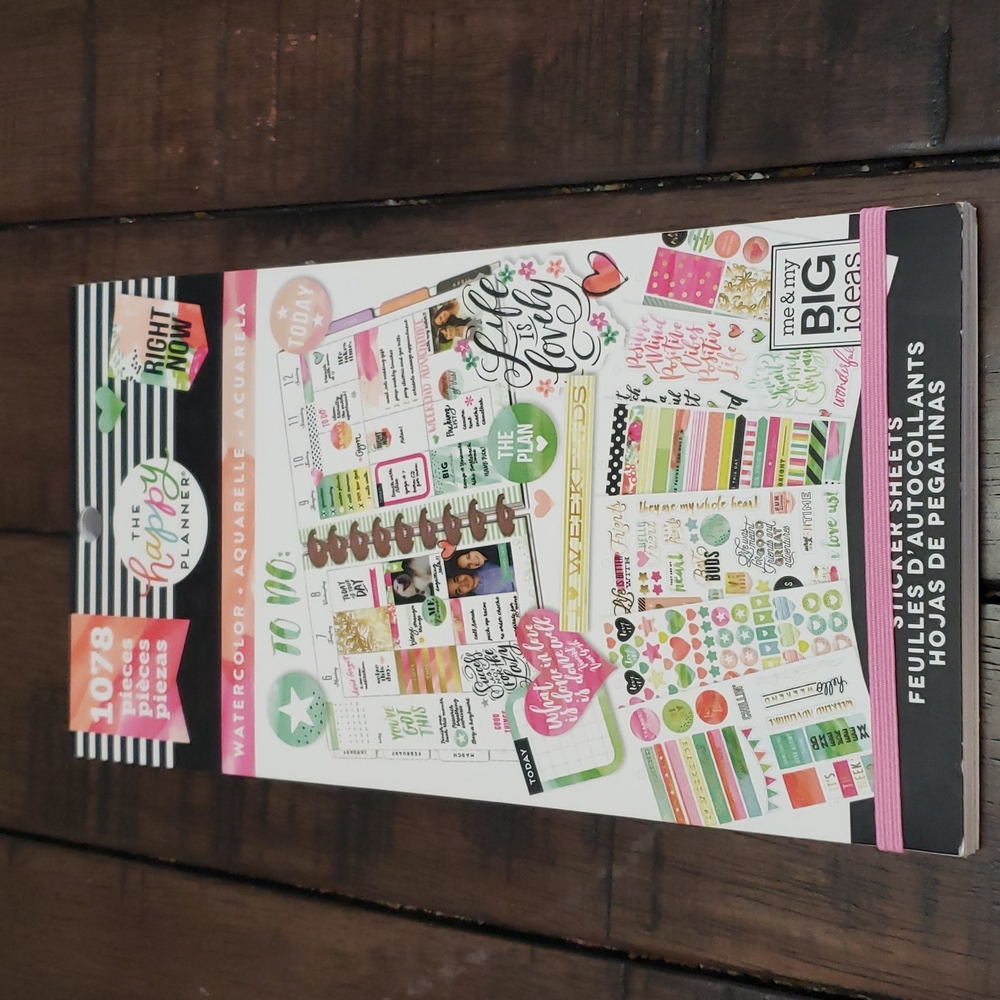 Happy Planner Watercolor Sticker Book
